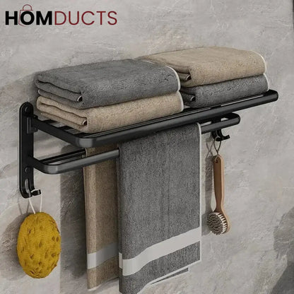 No Drilling Movable Towel Rack