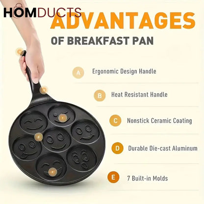 Nonstick Smiley Pancake Frying Pan (27cm)