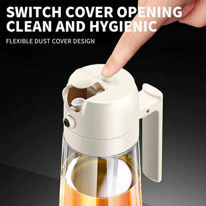 580ml Premium Glass Oil Spray Bottle – Refillable Kitchen Cooking Oil Sprayer in Pakistan