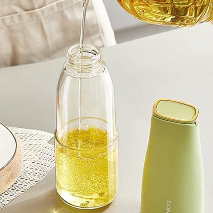 Imported 450ML Leakproof Oil Bottle – Precision Pour Glass Dispenser