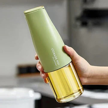 Imported 450ML Leakproof Oil Bottle – Precision Pour Glass Dispenser
