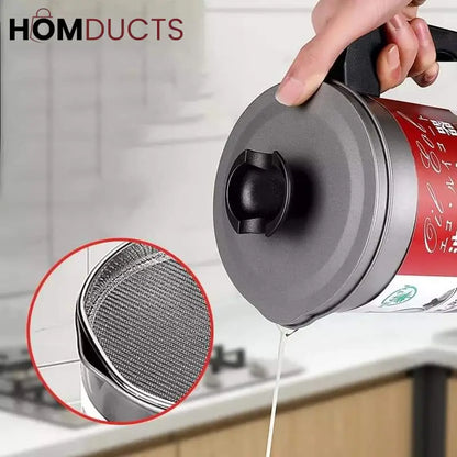 Oil filter pot