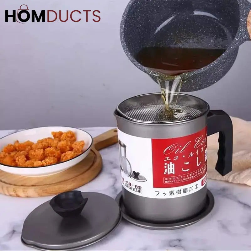 Oil filter pot