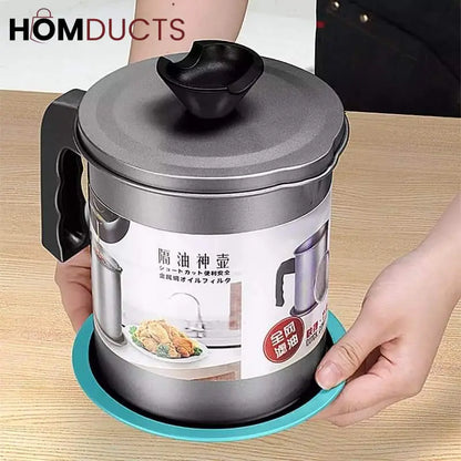Oil filter pot