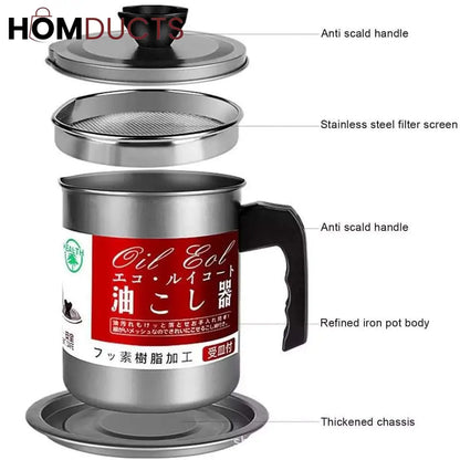 Oil filter pot
