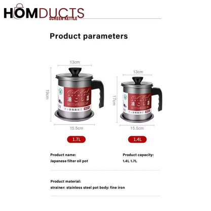 Oil filter pot