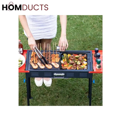 Outdoor Charcoal BBQ Grill