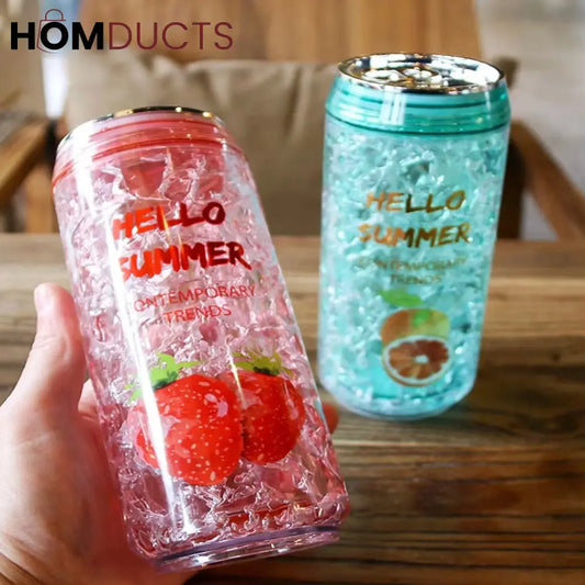 Outdoor Water Bottle - Can-Shaped with Leak-Proof Lid & BPA-Free