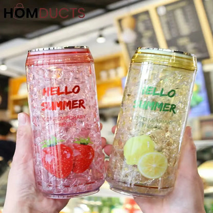 Outdoor Water Bottle - Can-Shaped with Leak-Proof Lid & BPA-Free