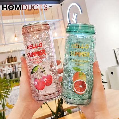 Outdoor Water Bottle - Can-Shaped with Leak-Proof Lid & BPA-Free
