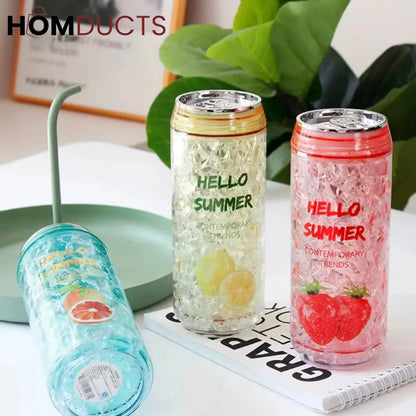 Outdoor Water Bottle - Can-Shaped with Leak-Proof Lid & BPA-Free