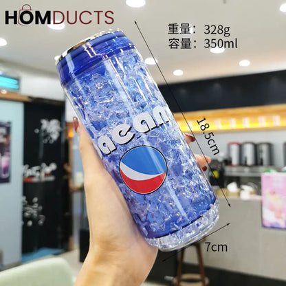 Outdoor Water Bottle - Can-Shaped with Leak-Proof Lid & BPA-Free