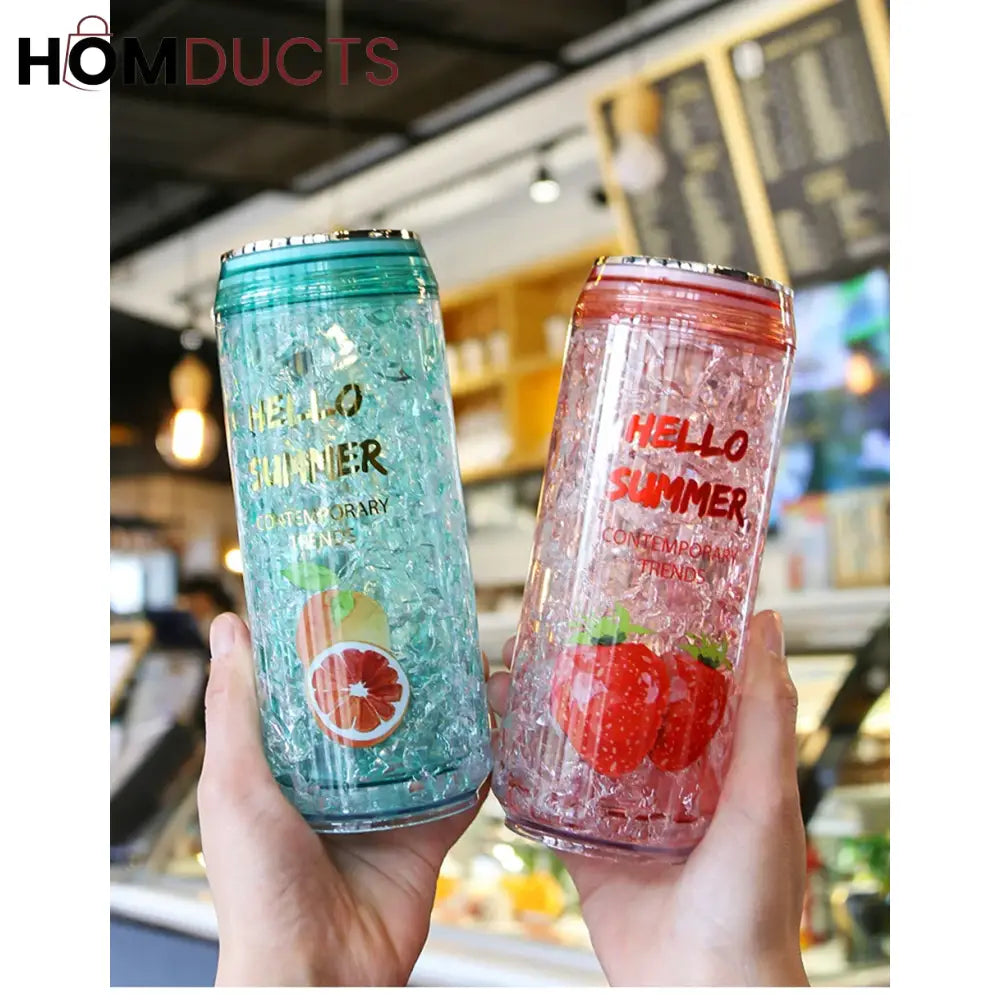 Outdoor Water Bottle - Can-Shaped with Leak-Proof Lid & BPA-Free