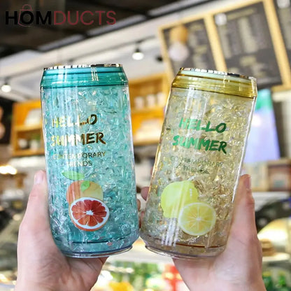 Outdoor Water Bottle - Can-Shaped with Leak-Proof Lid & BPA-Free