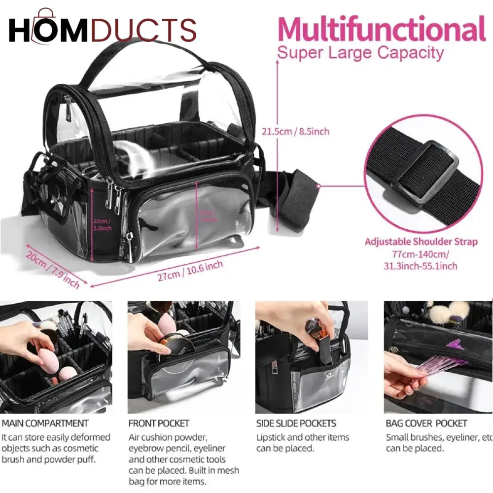 Partition Bag Waterproof Travel Cosmetic Bag