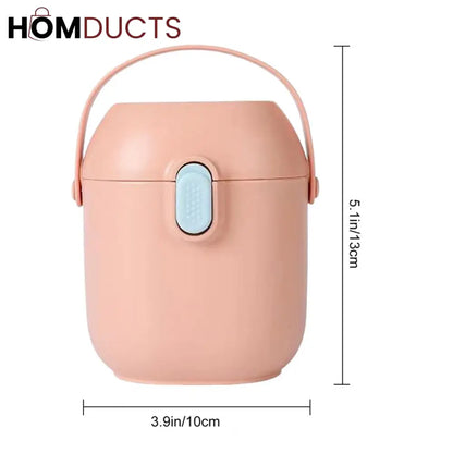 Pastel Baby Formula Dispenser with Scoop – Airtight & Portable Milk Powder Container