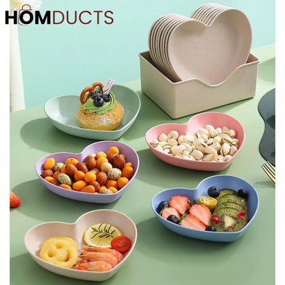 Pastel Heart-Shaped Bowl Set – Premium Luxury Dining & Serveware