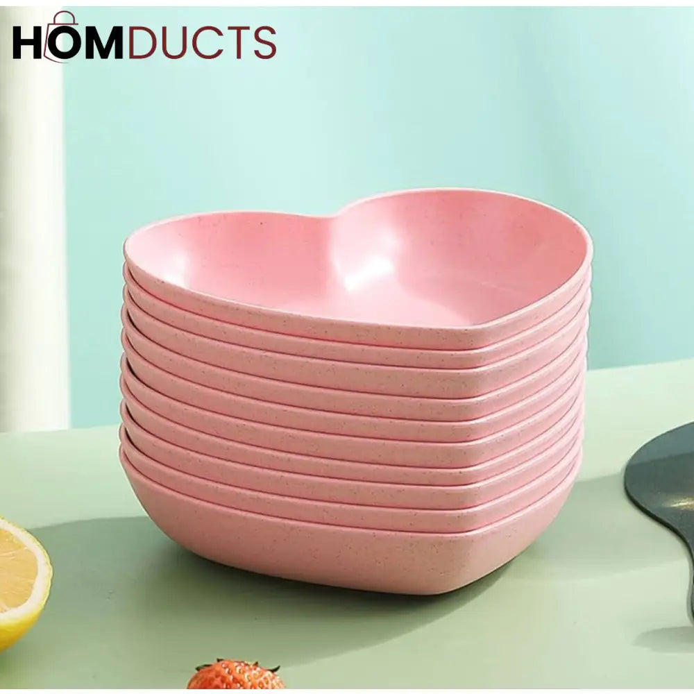 Pastel Heart-Shaped Bowl Set – Premium Luxury Dining & Serveware