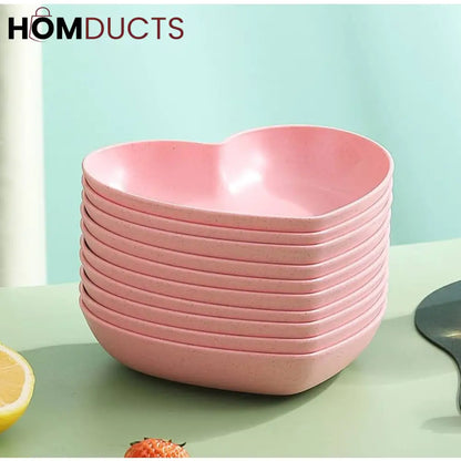 Pastel Heart-Shaped Bowl Set – Premium Luxury Dining & Serveware