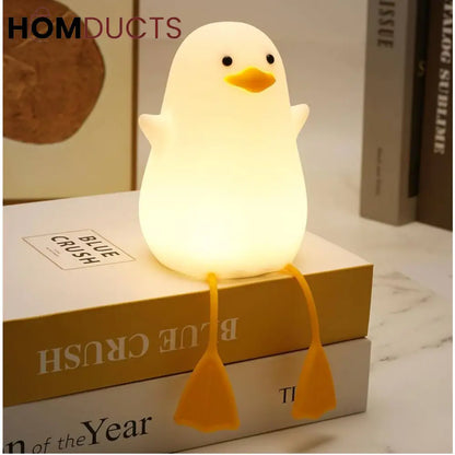 Penguin Glow Night Lamp – Cute LED Bedside Light with Flexible Feet