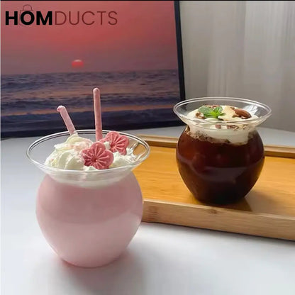 Personalized Glass Bubble Tea Cup - Heat Resistant, Perfect for Parties & Everyday Use