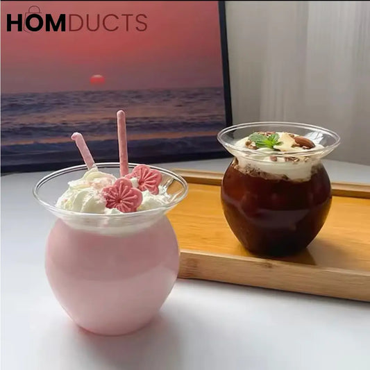 Personalized Glass Bubble Tea Cup - Heat Resistant, Perfect for Parties & Everyday Use