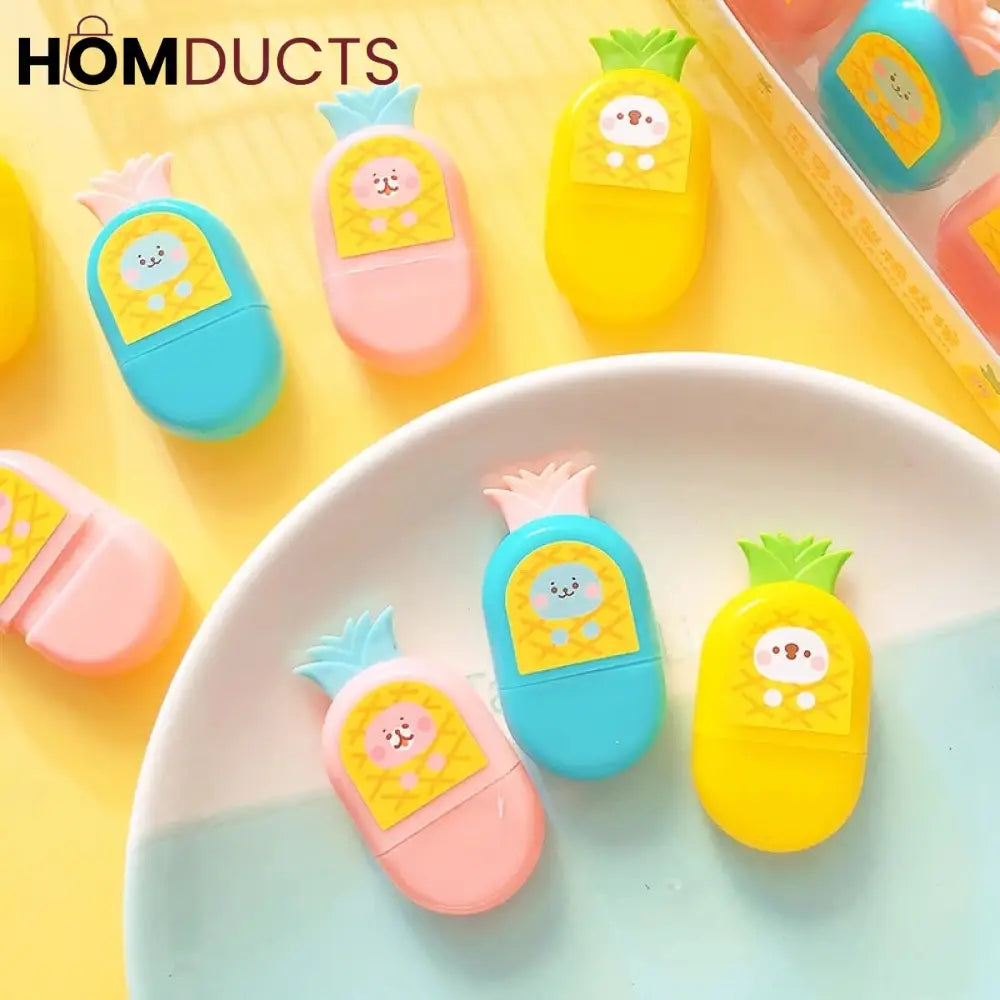Pineapple Shaped Eraser Soft Rubber (Each)