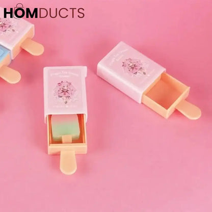 Popsicle Shape Eraser Set