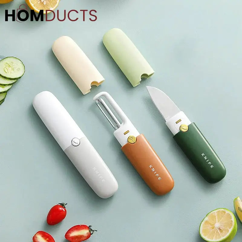 Portable 2 in 1 Knife With Peeler