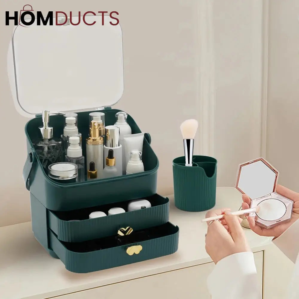 Portable Dustproof Makeup Organizer