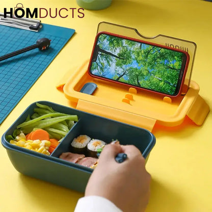Portable Lunch Box With Spoon