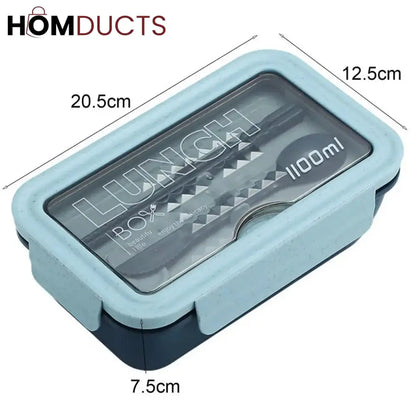Portable Lunch Box With Spoon