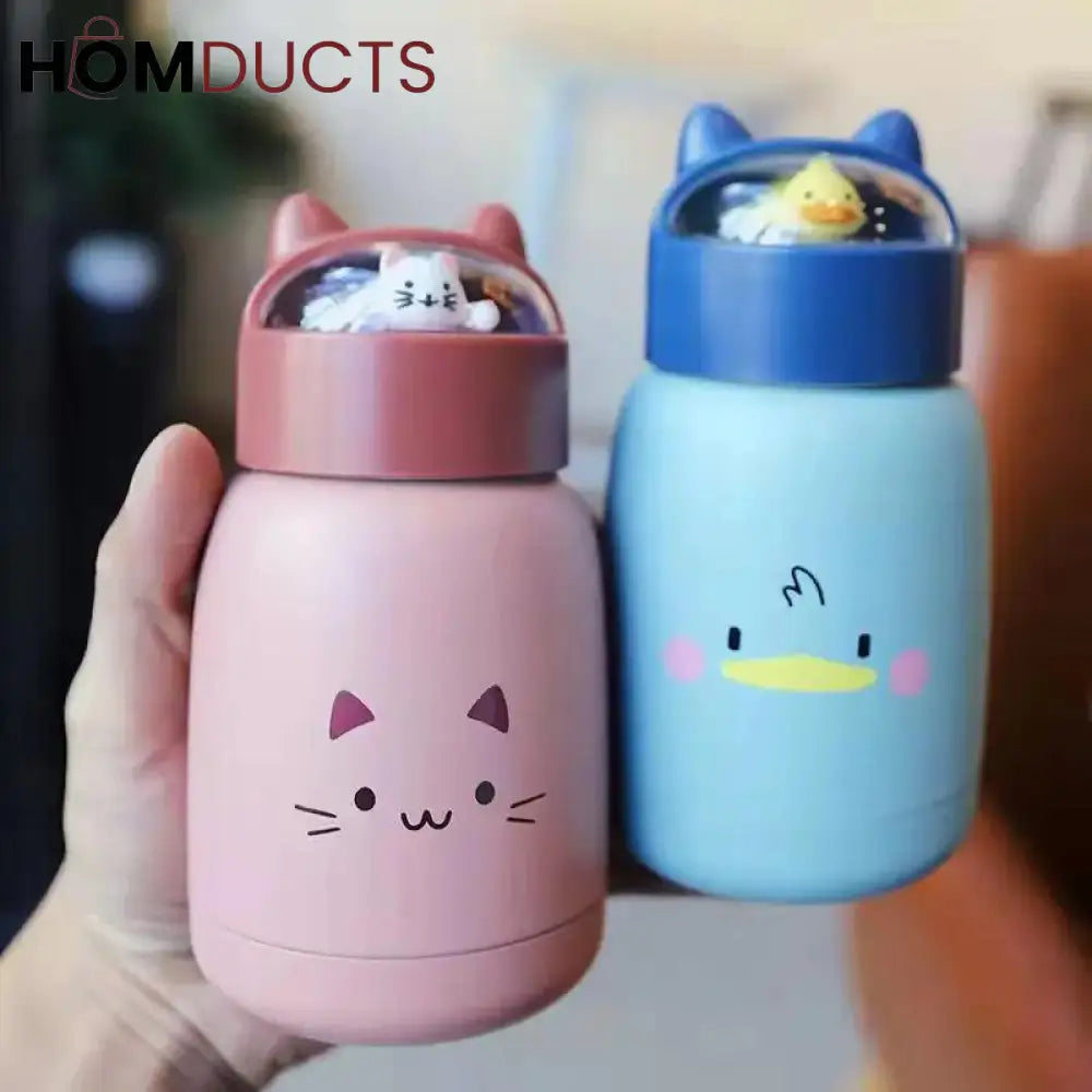 Portable Mini Thermos Glass Cup
