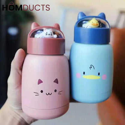 Portable Mini Thermos Glass Cup