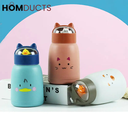 Portable Mini Thermos Glass Cup