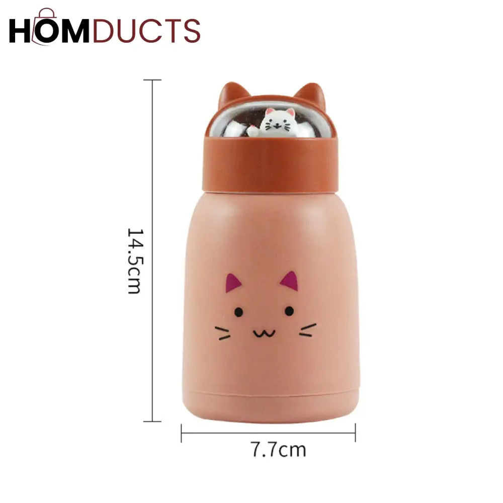 Portable Mini Thermos Glass Cup