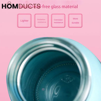 Portable Mini Thermos Glass Cup