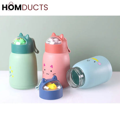 Portable Mini Thermos Glass Cup