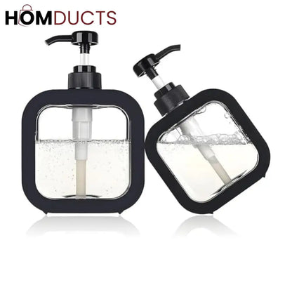 Premium Square Liquid Soap Dispenser – Modern Refillable Pump Bottle