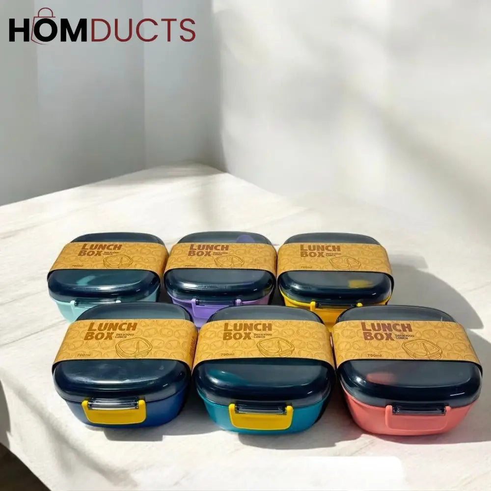 Premium ColorPop Food Storage Container Set – Leakproof, BPA-Free, Microwave Safe (700ml) (1pc)