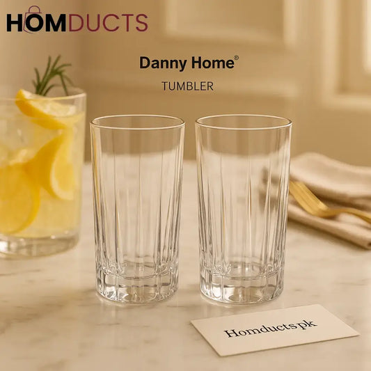 Premium Crystal Glass Set – 6-Piece | 320ml Elegant Tumbler Glasses for Drinks & Beverages