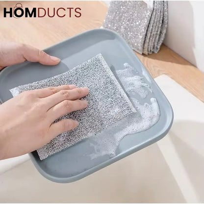 Premium Double-Sided Scrubber Pads – Heavy Duty Kitchen Cleaning Sponges