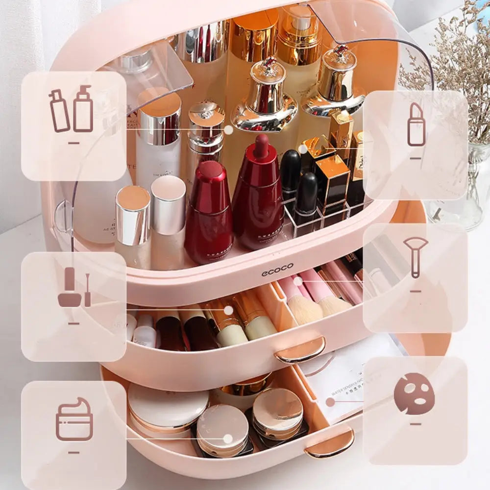 Premium Ecoco Dustproof Cosmetic Organizer