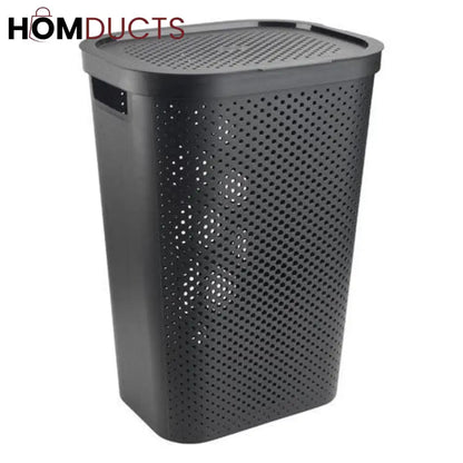 Premium Flip-Top Laundry Basket – Large Capacity with Ventilated Design