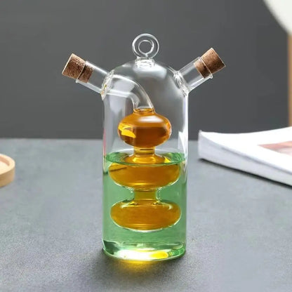 Premium Glass Oil & Vinegar Dispenser Bottle - Stylish Kitchen Storage