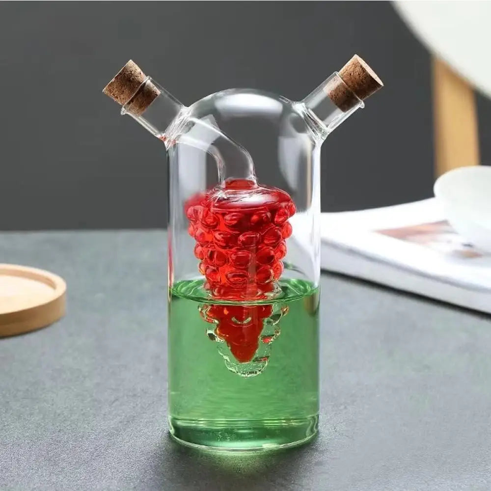 Premium Glass Oil & Vinegar Dispenser Bottle - Stylish Kitchen Storage