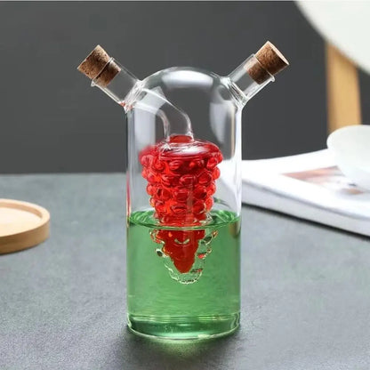 Premium Glass Oil & Vinegar Dispenser Bottle - Stylish Kitchen Storage