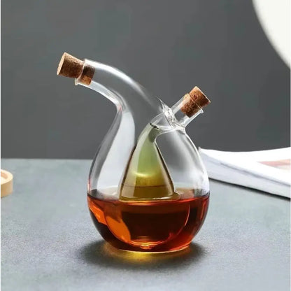 Premium Glass Oil & Vinegar Dispenser Bottle - Stylish Kitchen Storage