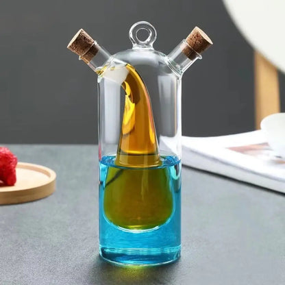 Premium Glass Oil & Vinegar Dispenser Bottle - Stylish Kitchen Storage