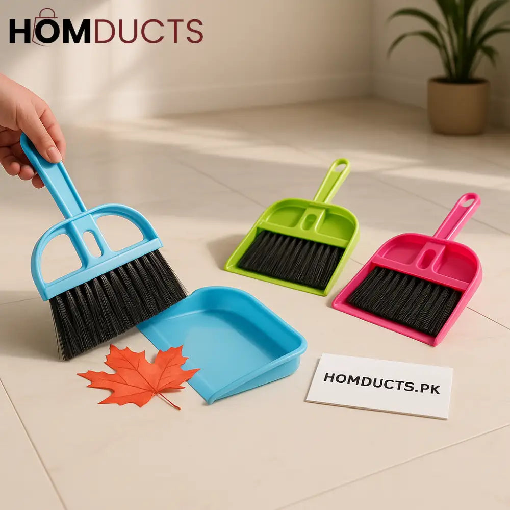 Premium Mini Dustpan & Brush Set – Compact Cleaning Tool for Home, Office & Kitchen